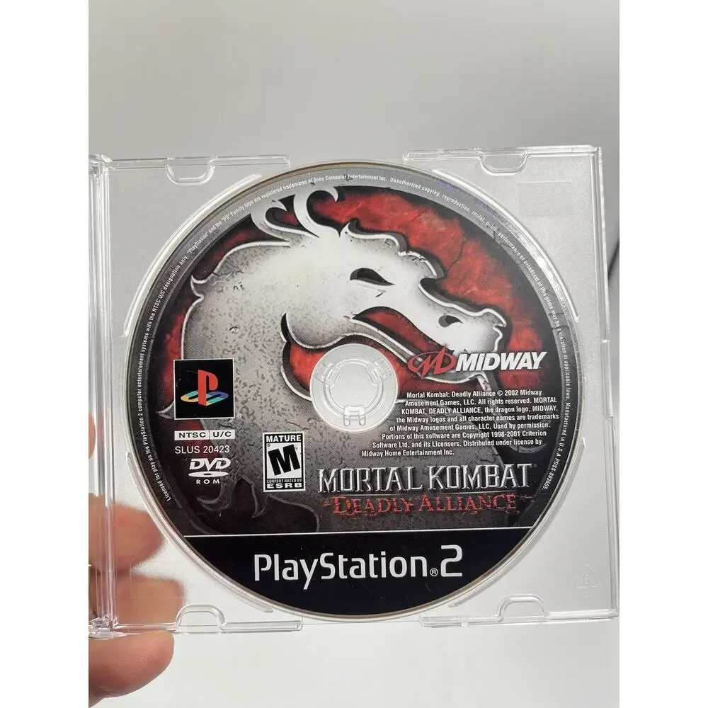 Mortal Kombat: Deadly Alliance PS2 PlayStation 2 Disc Only Black Label